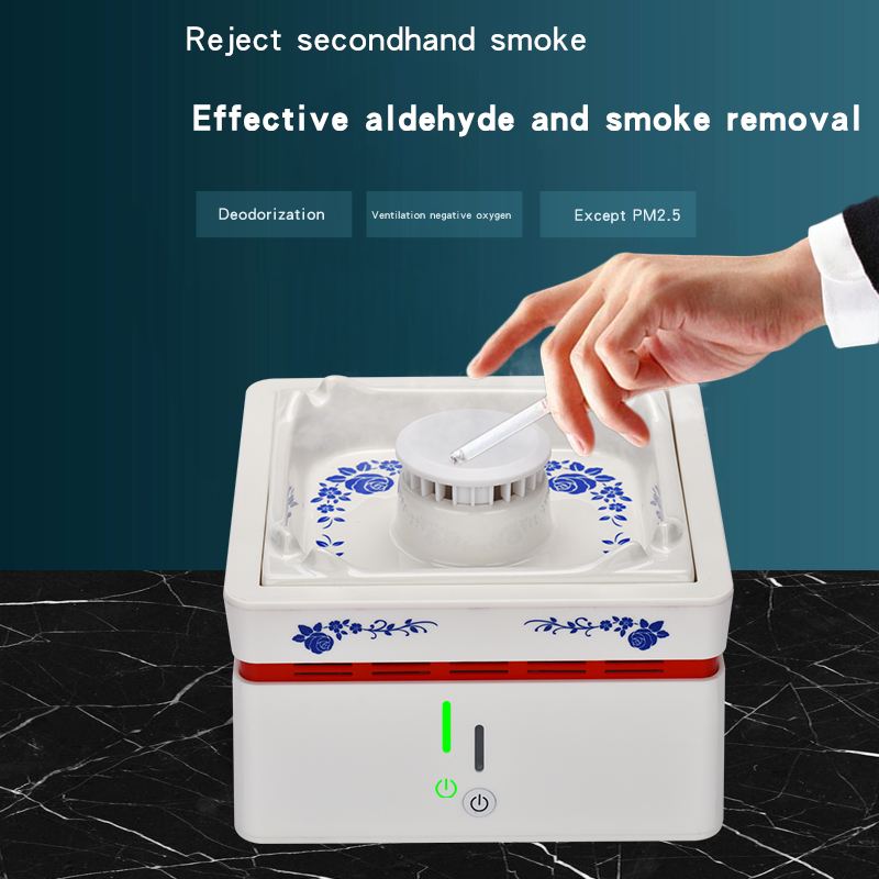 Electronic intelligent purification odor-free smokeless ashtray air purifier anti secondhand smoken T3